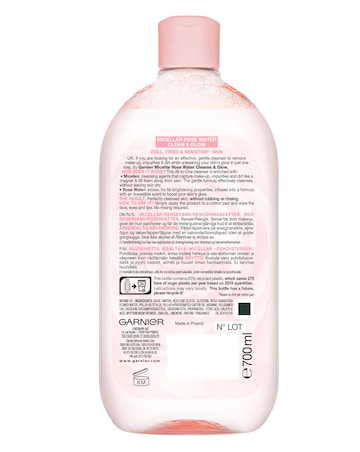 Garnier Micellar Rose Cleansing Water for Dull and Sensitive Skin 700ml