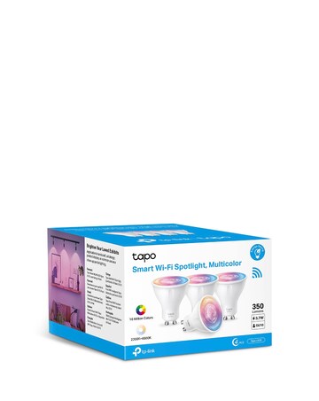 TP- Link Tapo L630 Smart Wi-Fi GU10 Spotlight Dimmable Colour - 4 Pack