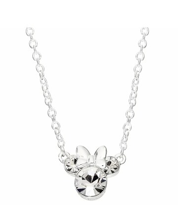 Disney Minnie Silver Crystal Necklace