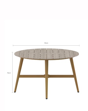 Charles Bentley Rope Weave 4 Seater Dining Set