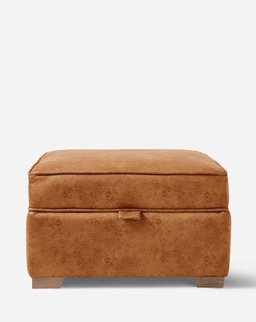 Gray & Osbourn Goliath Faux Leather Storage Footstool