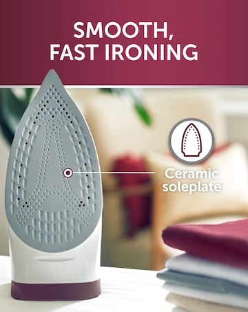 Breville Super Steam Ceramic Iron - Wine