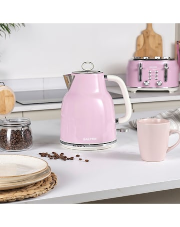 Salter Retro Rapid Boil Pink Kettle