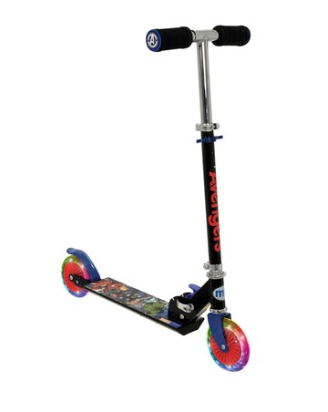 MoVe Avengers Folding Inline Scooter with Light Up Wheels