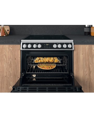 Hotpoint HDM67V8D2CX/UK 60cm Electric Double Cooker + Installation