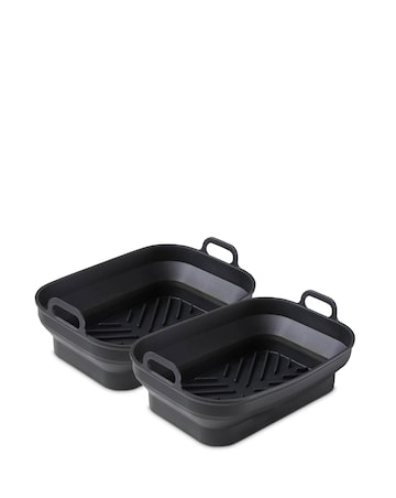 Tower Set of 2 Rectangular Foldable Air Fryer Trays