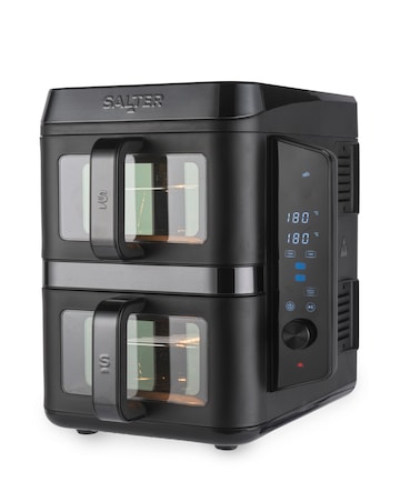 Salter EK6534 Verticook View Dual Basket Air Fryer with Viewing Windows