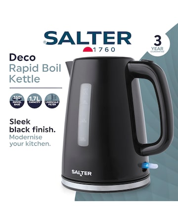 Salter Deco 2 Slice Toaster and Rapid Boil Kettle Bundle