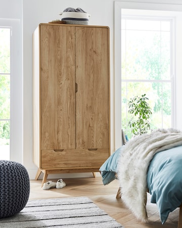 Oslo 2 Door 1 Drawer Wardrobe