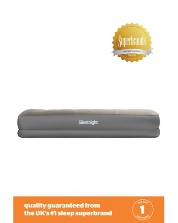 Silentnight Flocked Airbed with Electric Pump - Single