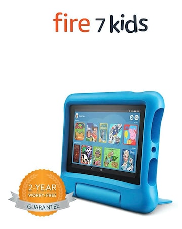 Amazon Fire 7 (2019) Kids Edition 7in 16GB Age 3-7 Tablet - Blue