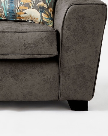 Lennox Faux Leather 3 Seater Sofa