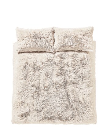 Catherine Lansfield Cuddly Duvet Set Cream