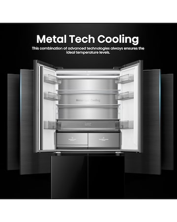 Hisense KitchenFit RQ768N4GBE Multi-Door Fridge Freezer - Black