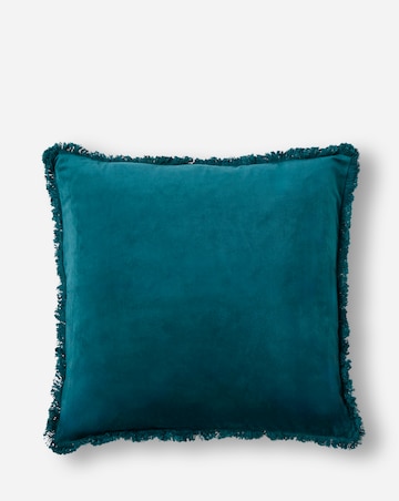 Luxe Velvet Fringed Cushion