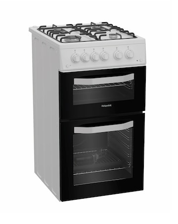 Hotpoint HTG5GCW 50cm Gas Twin Cooker - White