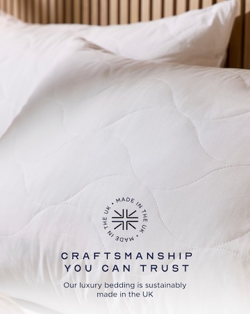 Snuggledown Luxury Cotton Quilted Firm Support Pillows - 2 Pack