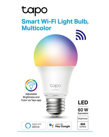 TP-Link Tapo L530 E27 Multicolour Smart Wi-Fi Bulb - 2 Pack