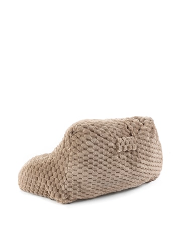 Chunky Waffle Faux Fur Cuddle Cushion