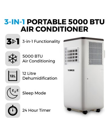 Tower 5000BTU 3 in 1 Air Conditioner