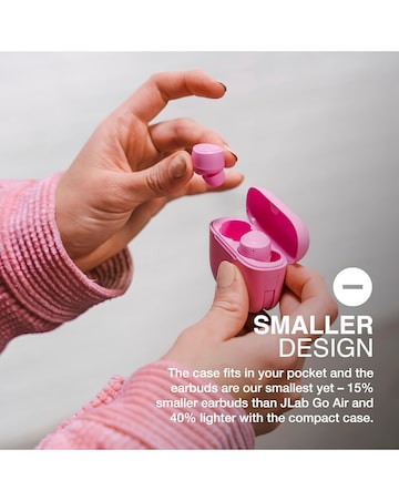 JLAB GO Air Pop True Wireless Earbuds - Pink