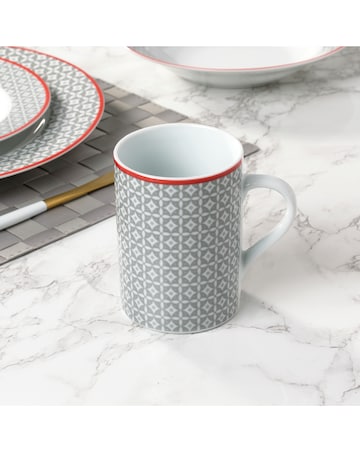 Waterside 24 Piece Grey Dinner Set