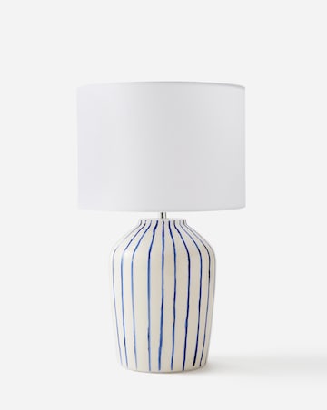Blythe Striped Ceramic Table Lamp
