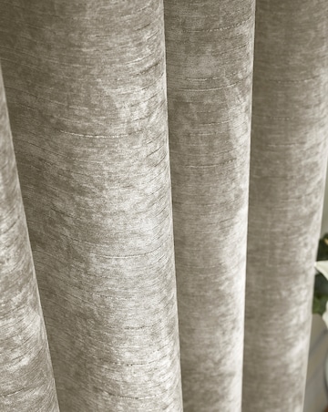 Hyperion Selene Luxury Chenille Weighted Thermal Eyelet Curtains