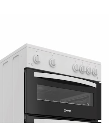 Indesit IDG6GW 60cm Gas Double Cooker - White