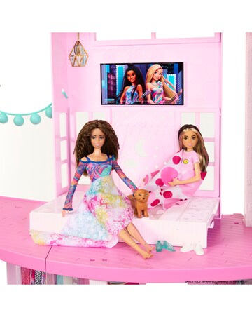 Barbie Dreamhouse Playset with 75+ Accessories & 3-Story Slide