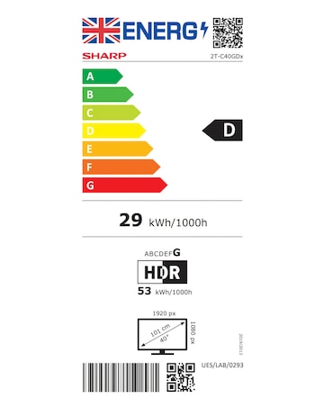 Sharp 2T-C40GD2225K 40in Smart FHD Roku LED TV