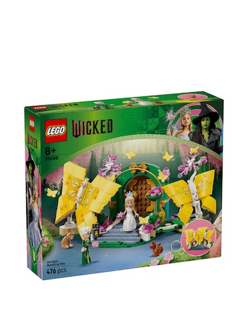 LEGO Wicked Glinda's Wedding Day Set, Butterfly Toy Inspires Role-Play 75688