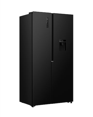 Fridgemaster MS91558DEB Non-Plumbed Total No Frost American Fridge Freezer Black