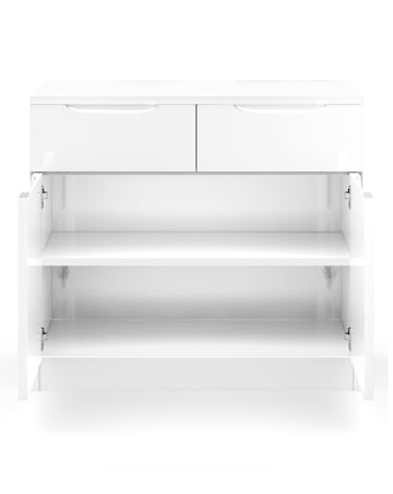 Sorrento Ready Assembled High Gloss Small Sideboard