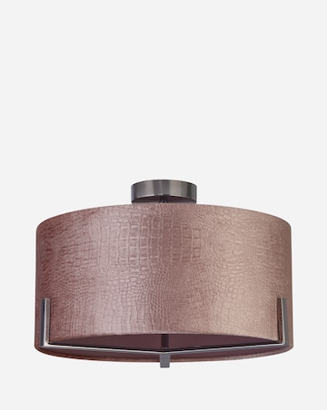 Harley Blush Velvet Ceiling Fitting