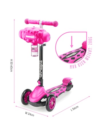 XOOTZ Bubble Go Scooter Pink