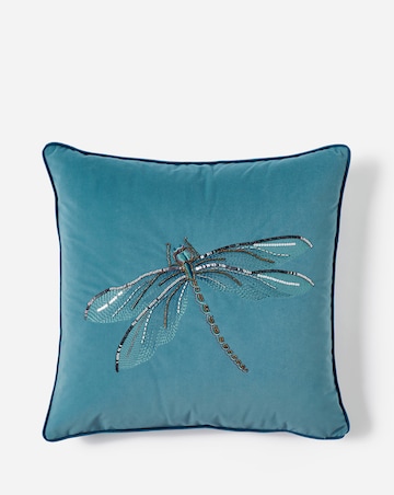 Embellished Dragonfly Cushion