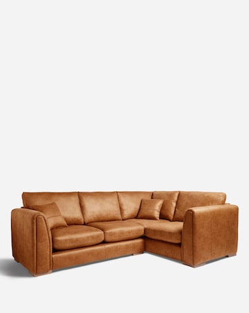 Gray & Osbourn Goliath Faux Leather Right Hand Corner Sofa