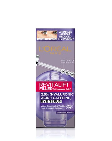 L'Oreal Paris 2.5 Hyaluronic Acid and Caffeine Eye Serum 20ml