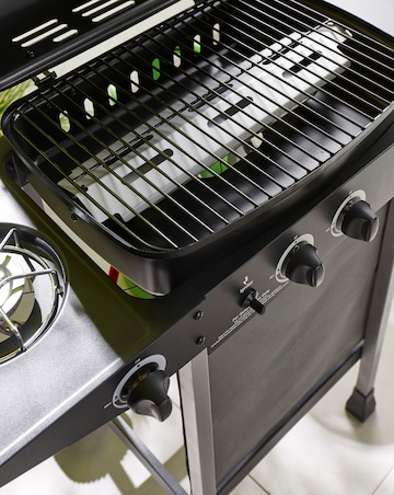 2 Burner Gas BBQ with Side Burner