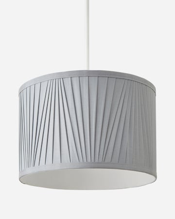 Grey Pleated Shade 30cm