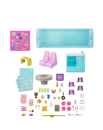 Barbie Dream Camper Vehicle Playset with 60 Accessories