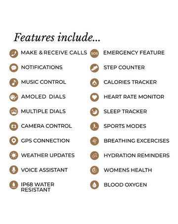 Radley Series 48 AMOLED T-Bar Leather Strap Smart Watch - Pink