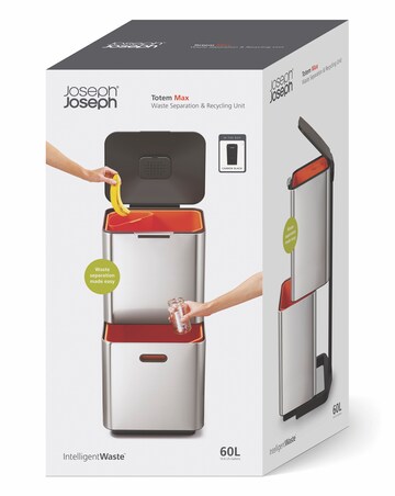 Joseph Joseph 60L Bin Stainless Steel