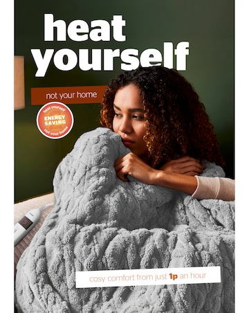 Silentight Luxury Super Cosy Heated Throw - Grey