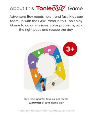 Tonies Tonieplay PAW Patrol Rescue Heroes Game Disc