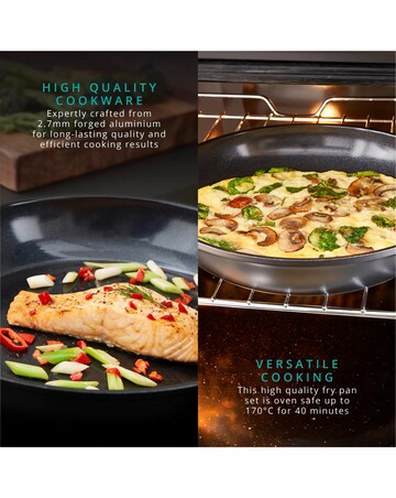 Swan Stealth 2 Piece Frying Pan Set 24/28 cm
