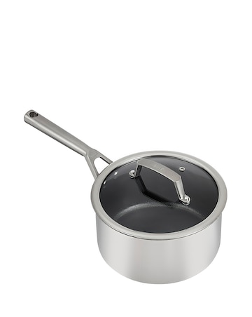 Ninja Foodi ZEROSTICK Stainless Steel 20cm Saucepan with Lid