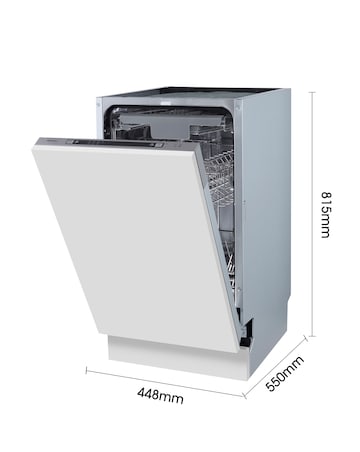 Hisense HV523E15UK Fully Integrated Slimline Dishwasher 10 Place Settings White