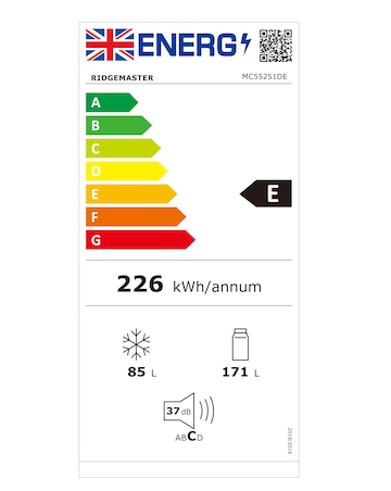 Fridgemaster MC55251DE Fridge Freezer White